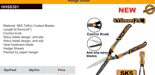 Hand Saw / ডাল কাটার কেচি/কাচি / Pruning Shear/Hedge Shear/Ingco-HHS8301