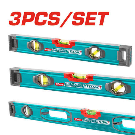 Spirit level Set 3 pieces/ Leveler / স্পিরিট লেভেল/Sprit Level/Total-THI10203