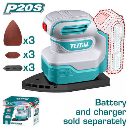 Sander/ পলিশ মেশিন/ Cordless Palm Sander/Total-TPSLi2014