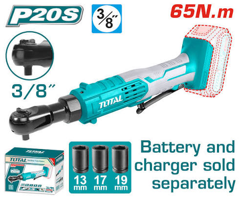 Ratchet Handle /Ratchet Wrench /জাগরা গুটি / রাচেট হ্যান্ডল/ Cordless Ratchet Wrench/Total-TDRLI2060151