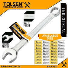 Combination spanner /Spanner /রেঞ্চ/ ডাল / wrench/ সকেট /গুটি/Tolsen-15830