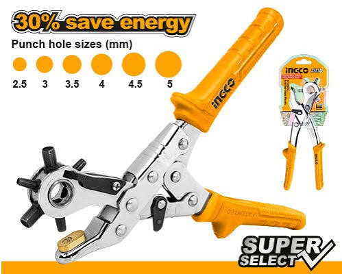 Leather Hole Punch/Puncher/চামড়া ছিদ্র করার মেশিন/Ingco-HLHP028