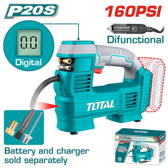 Air Tire inflating Gun/ Tire inflating gun/ Air Gun /হাওয়া নজেল/Cordless auto air compressor/Total-TACLI2012