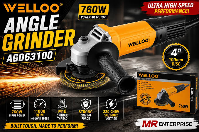 Angle Grinder/Grinder/গ্রাইন্ডার/Welloo-AGD63100
