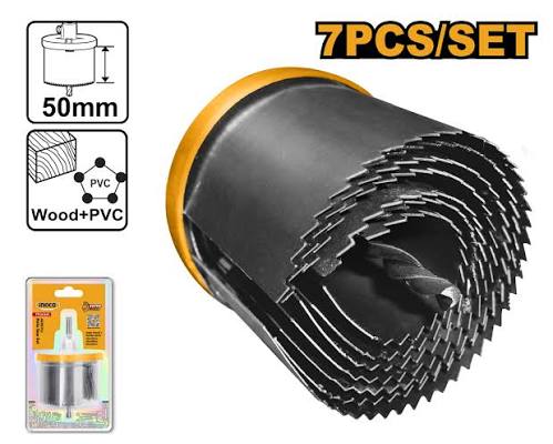 Saw Set /Hole saw set /হোল কাটার / গর্ত করাত / ছিদ্র করার স/Ingco-AKHS702