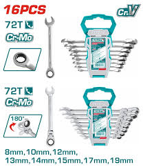 Spanner Set 8 pcs Ratchet   /রেঞ্চ/ ডাল / wrench/ সকেট/Total-THT103RK166