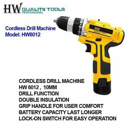 Cordless Drill / Impact Drill / Drill / ড্রিল মেশিন/ HW-6012