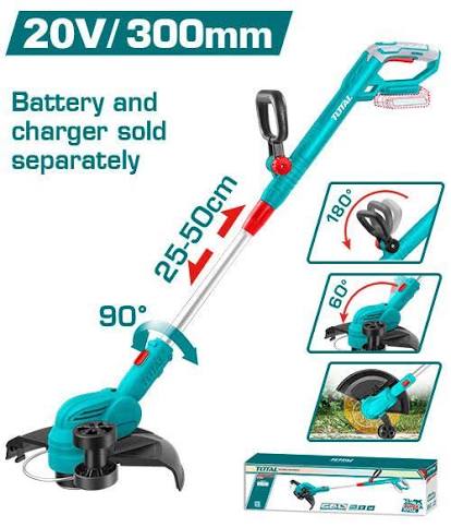 Cordless Grass Trimmer/Grass Trimmer/Trimmer/ট্রিমার/Total-TGTLI20308