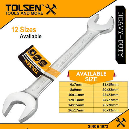 Double Open  End spanner /Spanner /রেঞ্চ/ ডাল / wrench/ সকেট /গুটি/Tolsen- 15852